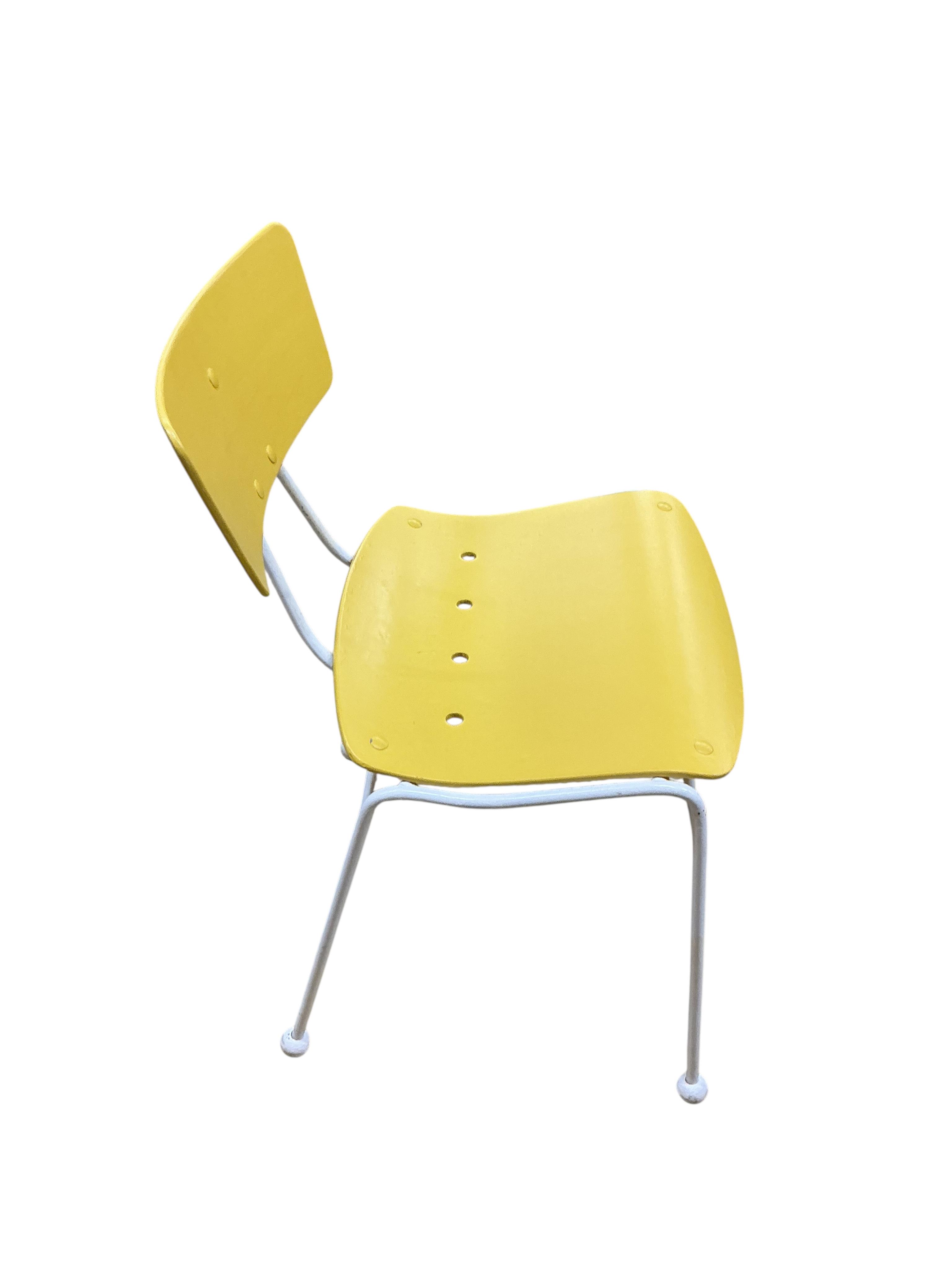 Four 1950's Ernest Race 'Roebuck' chairs, width 44cm, depth 46cm, height 74cm